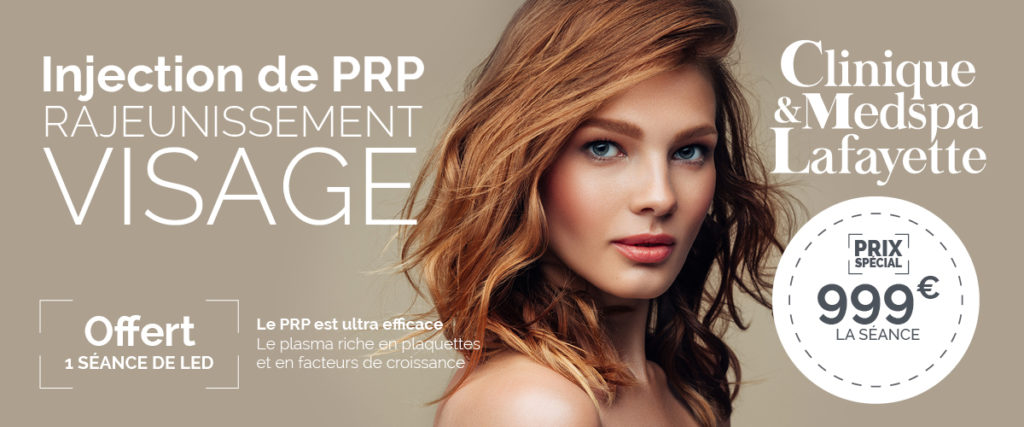 injection de PRP pour le rajeunissement du visage